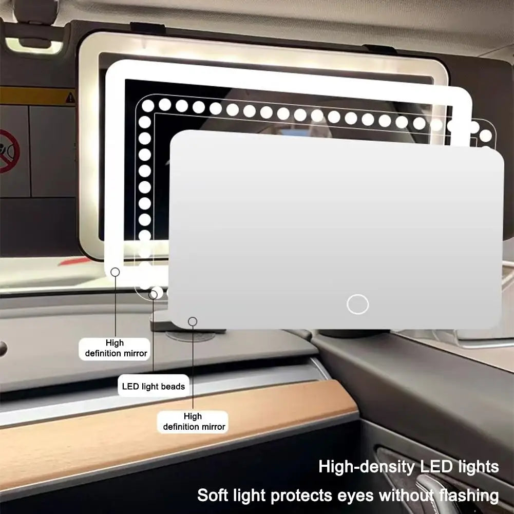 GlowDrive™ - LED Car Vanity Mirror